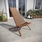 Flash Furniture Delia Indoor/Outdoor Folding Acacia Wood Chair, Low Profile Lounge for Patio, Porch, Garden, Brown LTS-0441-BR-GG - alternate 7